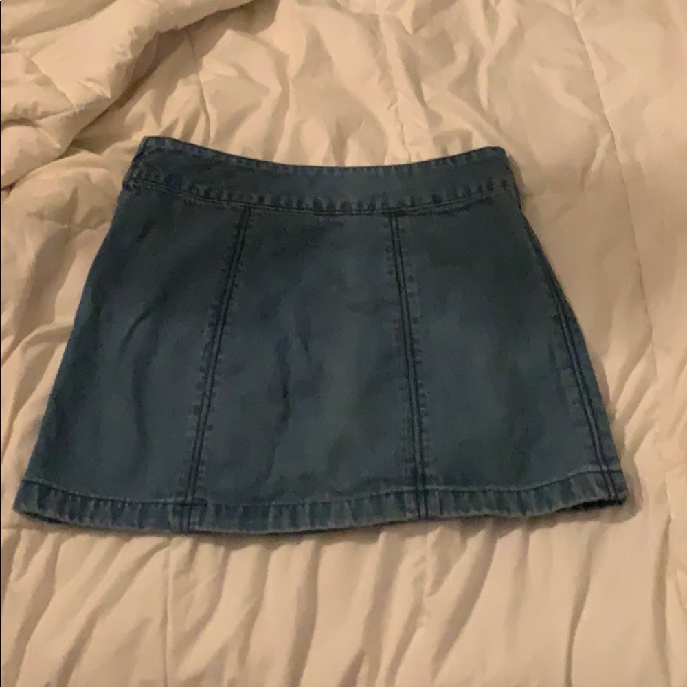 Free people denim skirt